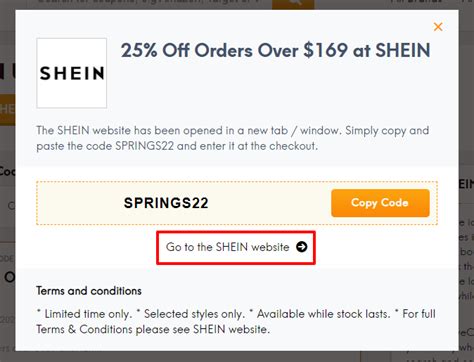 Contact information for oto-motoryzacja.pl - 100% Working SHEIN Coupon Codes & Voucher Codes Jan 2024. 85% Off on Clothing, Accessories, Shoes & Many Using SHEIN Promo Codes & Discount Code. Verified Today! ... Coupons & Offers For Shein 11.11 Sale 2023 = Unbelievable Savings! Single’s Day is the perfect time for self-reflection, and you should prioritise yourself. ...